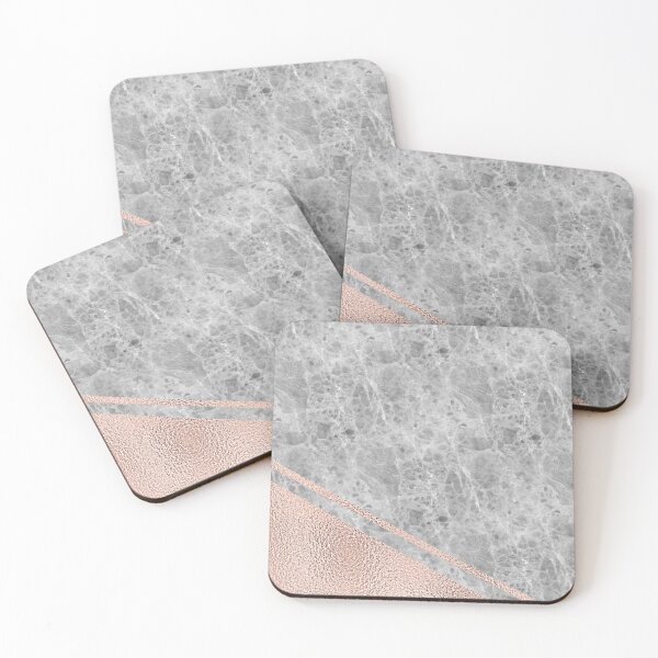 Item preview, Venice marble and rose gold faux foil designed and sold by marbleco.