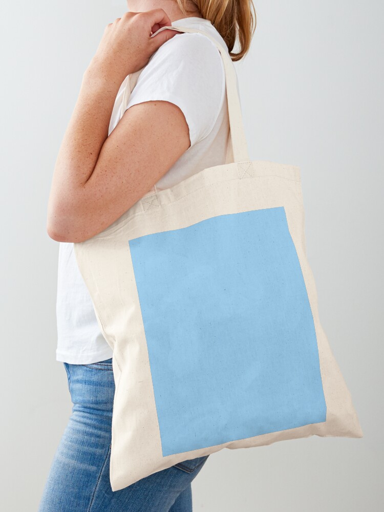sky blue tote bag
