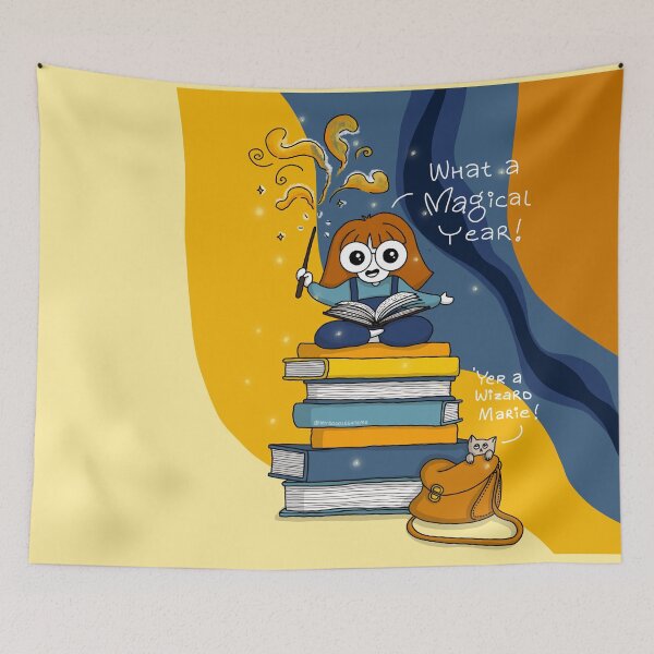 Item preview, What a Magical Year to be Reading - Yer a Wizard designed and sold by mydoodlesateme.
