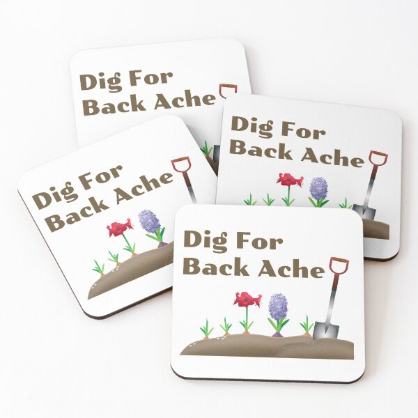 Item preview, Dig For Back Ache, Gardening, Gardening Gift, Home Grown, Garden Digging designed and sold by HomeConscious.
