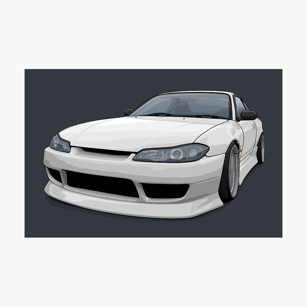 white nissan silvia