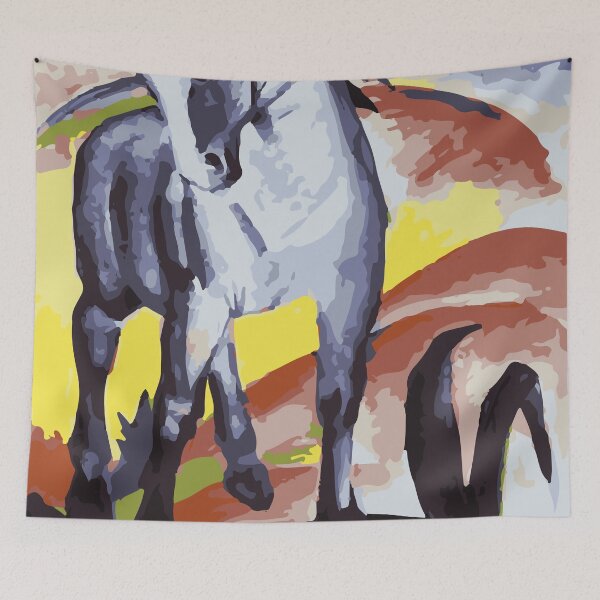 Item preview, Blue Horse I by Franz Marc designed and sold by nonagon.