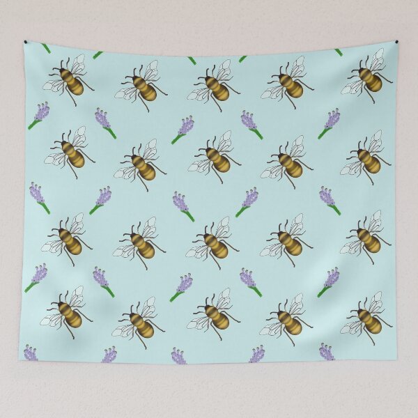 Item preview, Bumble bee and lavender designed and sold by designInk.