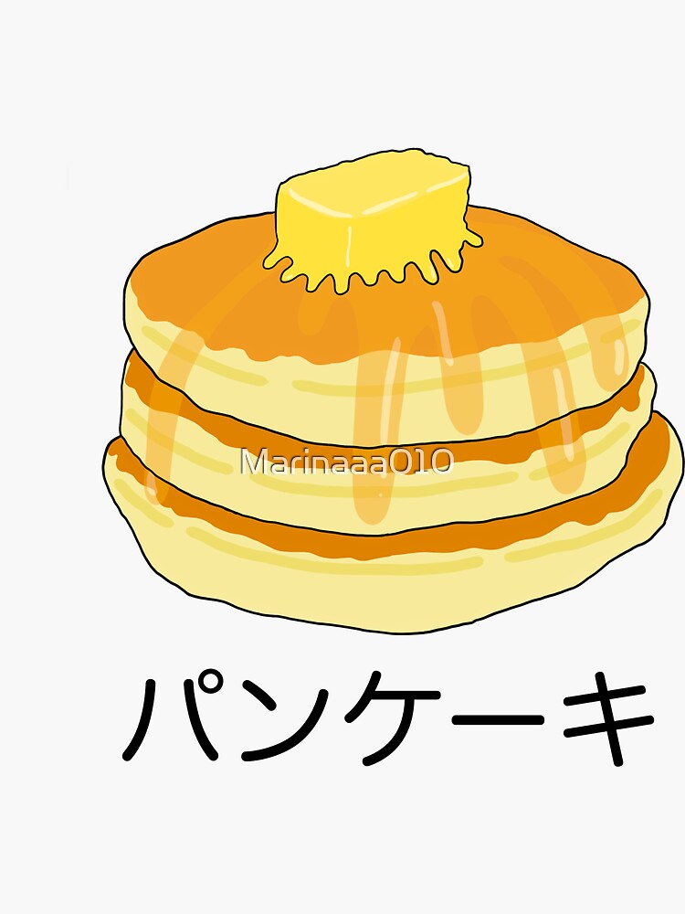 "Japanese Pancake " Sticker for Sale by Marinaaa010 Redbubble