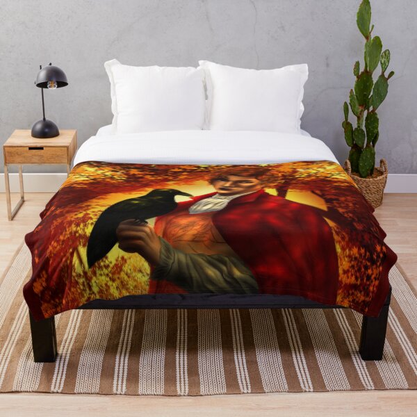 Rook - An Enchantment of Ravens Throw Blanket