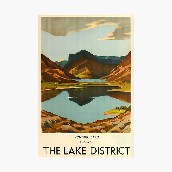 Item preview, Honister Crag vintage travel poster designed and sold by stickart-marek.