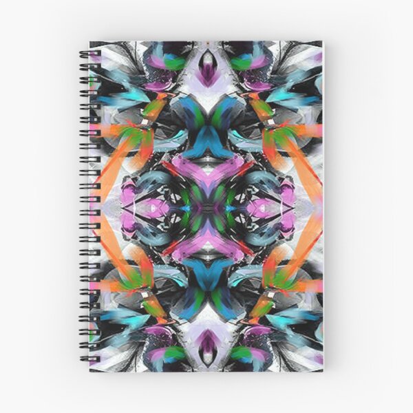 Item preview, Grey abstracto with pinks,blues,greens and oranges, psychedelic arte abstacto , abstract art design designed and sold by Adri Barnard.
