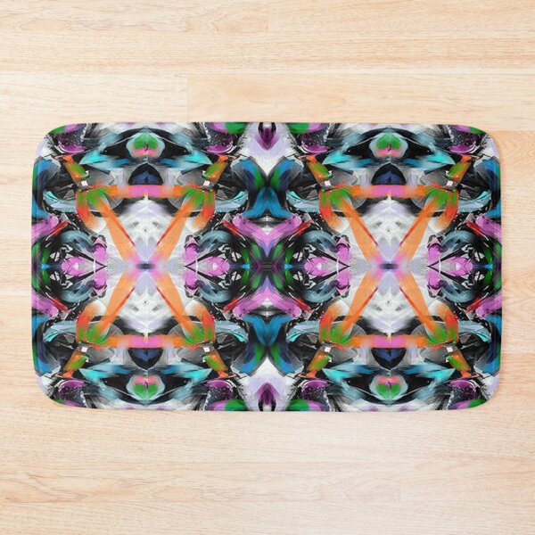 Item preview, Grey abstracto with pinks,blues,greens and oranges, psychedelic arte abstacto , abstract art design designed and sold by Adri Barnard.
