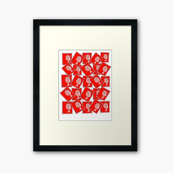 Stamped Framed Art Print