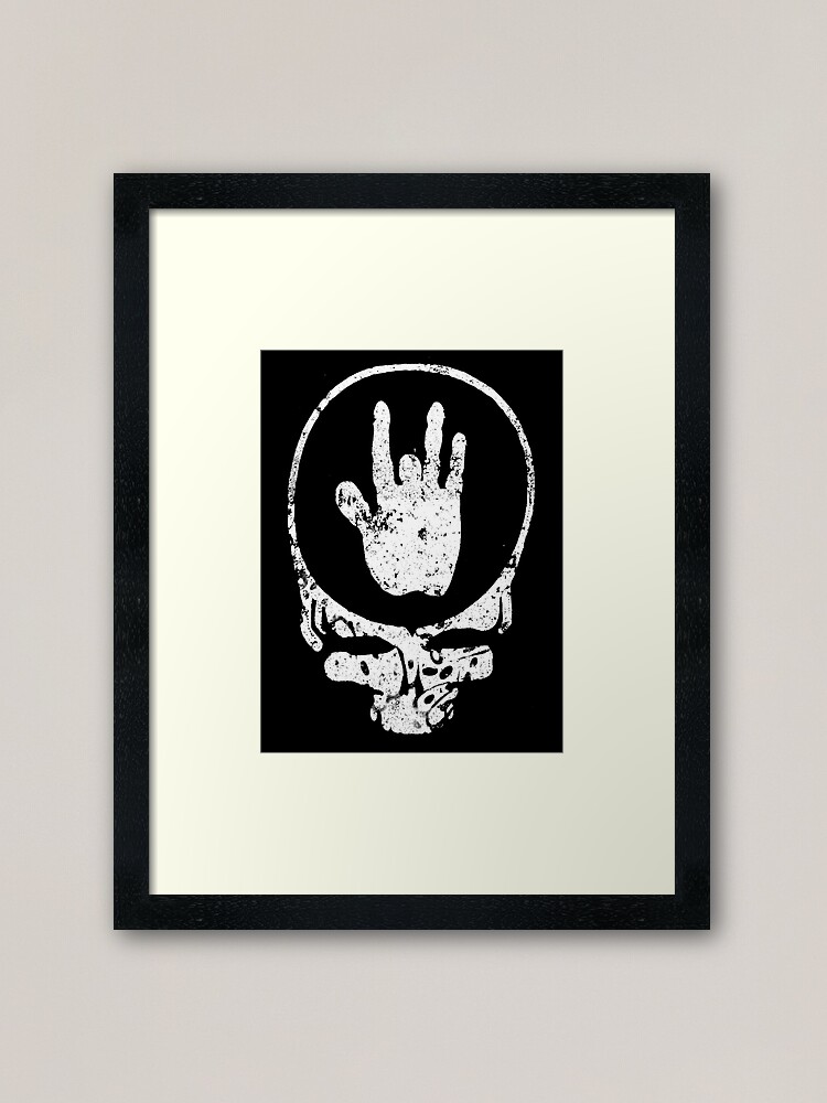 Alternate view of Music Vintage Retro Jerry Garcia Face Framed Art Print