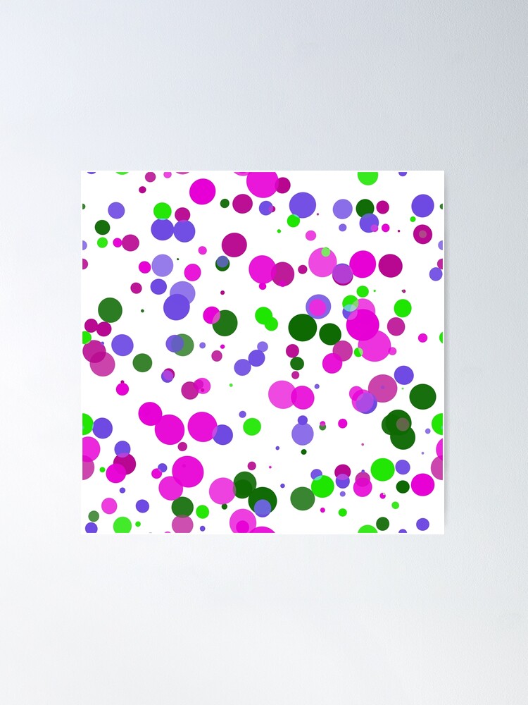 Alternate view of Pink Polka Dot Confetti Poster