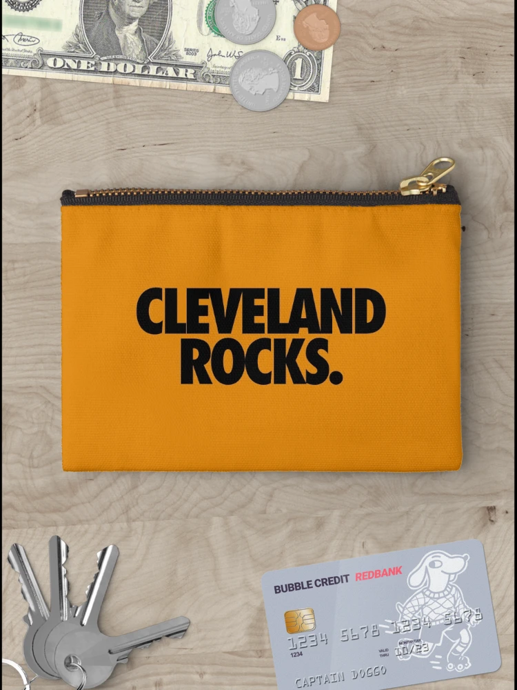 Thumbnail 3 of 4, Zipper Pouch, CLEVELAND ROCKS. designed and sold by cpinteractive.