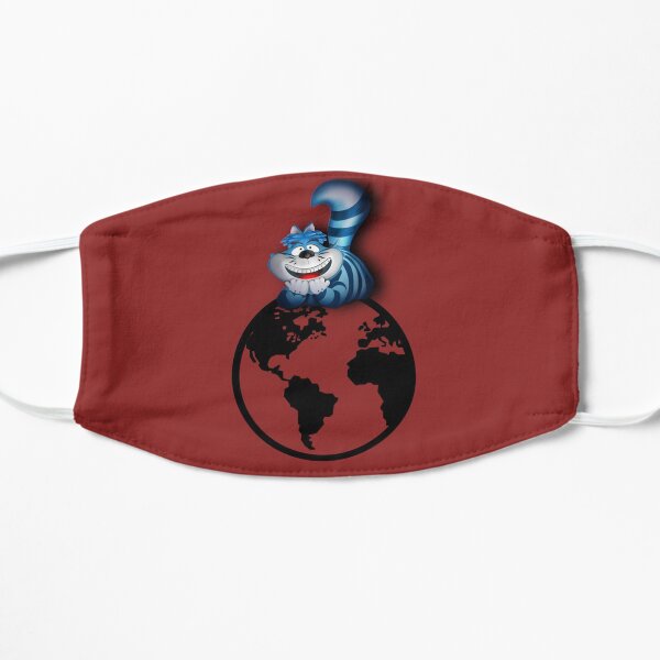 Lolcat and the world Flat Mask
