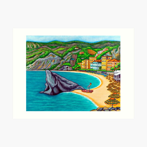 Colours of Monterosso Art Print