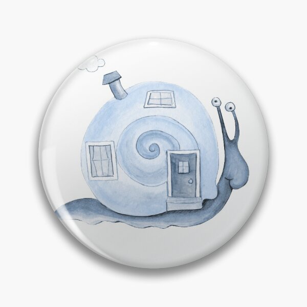 Item preview, Cute whimsy blue snail house  designed and sold by Sarah Trett.