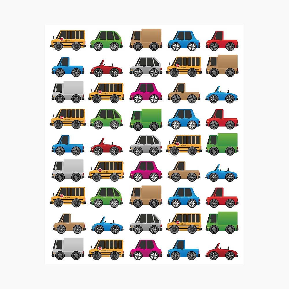 toy cars and buses