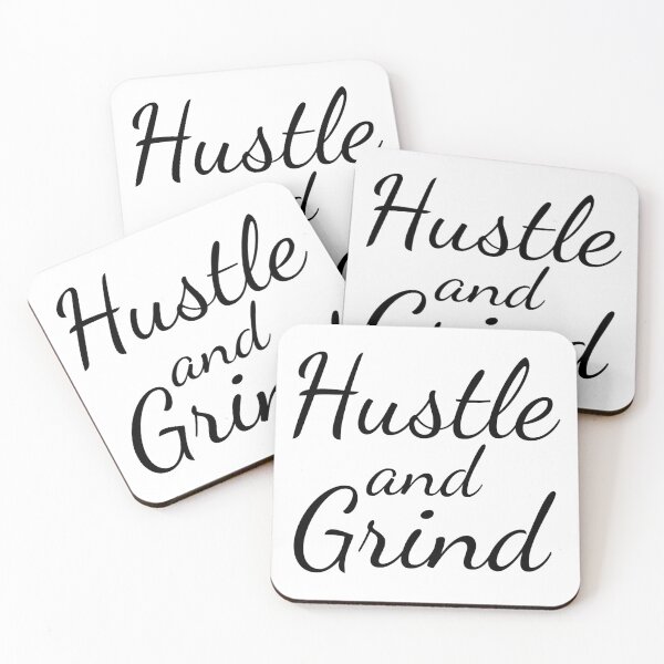 Item preview, Hustle and Grind - Black designed and sold by Tee4Daily.