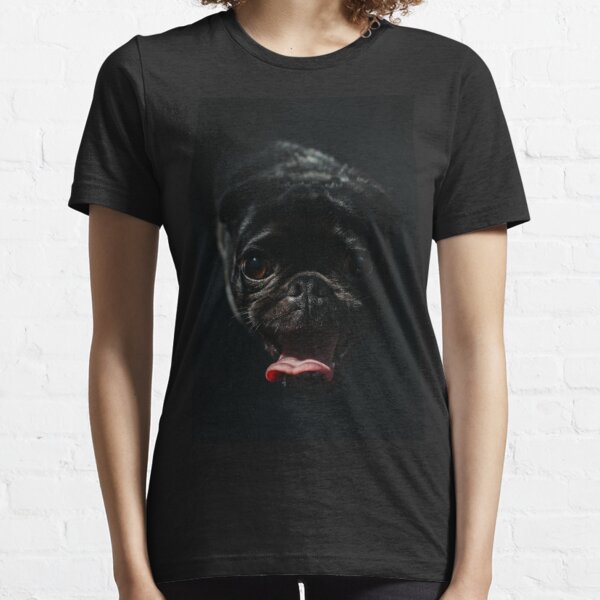 black pug t shirt