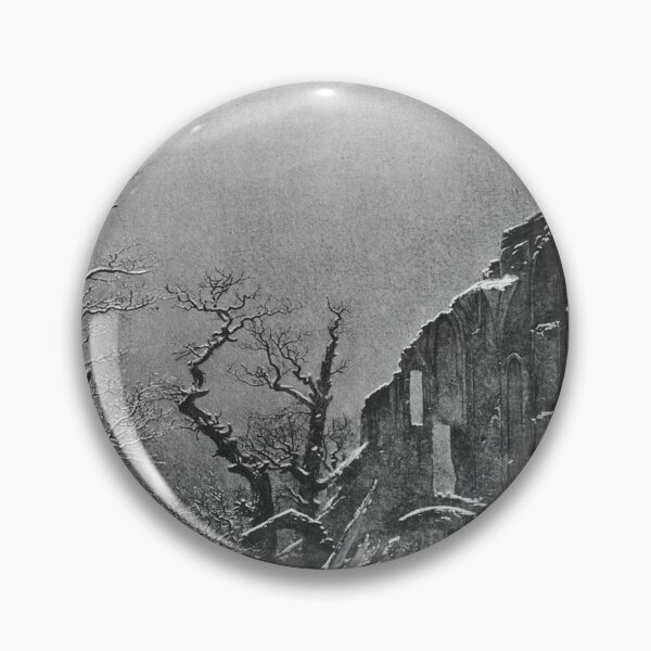 Item preview, Caspar David Friedrich - Winter - Monk in the Snow designed and sold by ArtExpression.