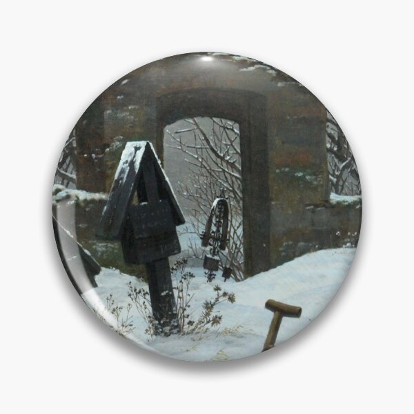 Item preview, Caspar David Friedrich - Graveyard under Snow designed and sold by ArtExpression.