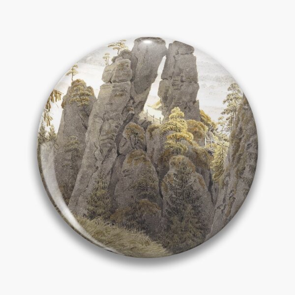Item preview, Caspar David Friedrich - The Rock Gates in Neurathen designed and sold by ArtExpression.