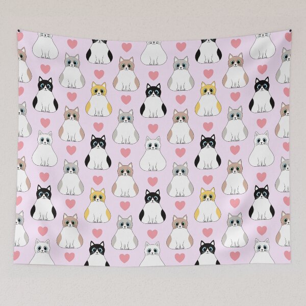 Item preview, Cute Fat Cats Cartoon designed and sold by Fangpunk.