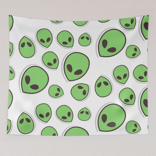 Item preview, Alien Heads Pattern designed and sold by QCuLT.