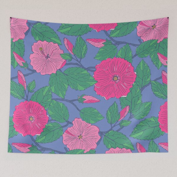 Item preview, Pink Hibiscus Flowers designed and sold by Jacqueline Hurd.