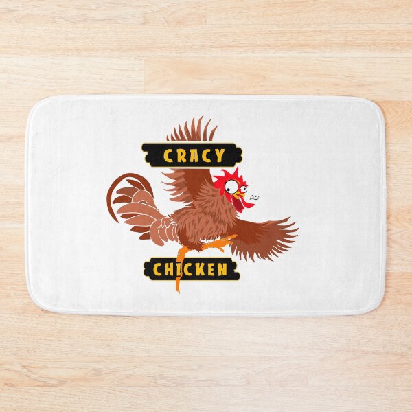 Item preview, crazy funny chicken designed and sold by gideonm.