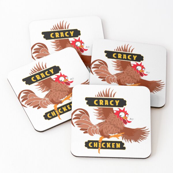 Item preview, crazy funny chicken designed and sold by gideonm.