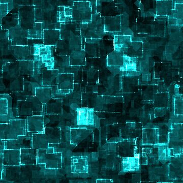 Artwork thumbnail, Digital Aqua Glimmer Tiles by FutureImaging