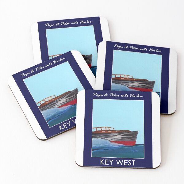 Item preview, Papa & Pilar into Key West Harbor Key West designed and sold by Motorzooi.