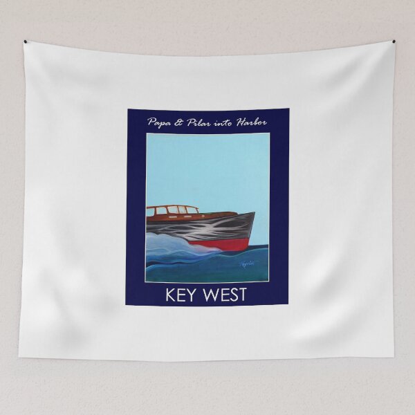 Item preview, Papa & Pilar into Key West Harbor Key West designed and sold by Motorzooi.