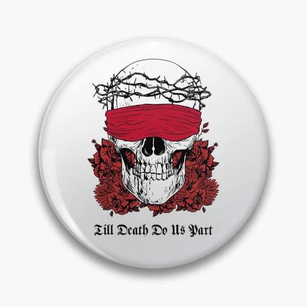 Item preview, Till Death Do Us Part Skull With Barbed Wire designed and sold by darknessjeff86.