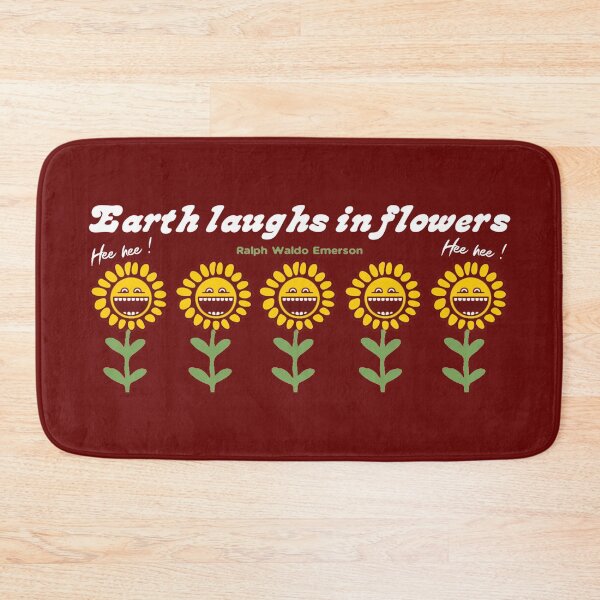 Item preview, Laughing flowers uplifting quote for literature and garden lovers designed and sold by bushwombat.