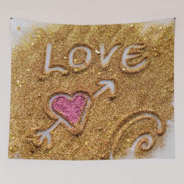 Item preview, I love you heart on golden sand designed and sold by philippe souvy.