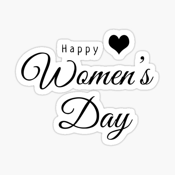Happy women's day. Coronavirus. Sticker