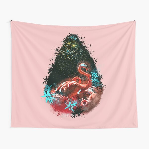 Flamingo Minecraft Tapestries Redbubble - hand made roblox christmas ornament bloxberg tree decoration