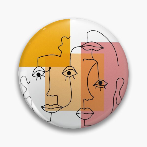 Item preview, COLOR BLOCK LINE FACES designed and sold by Emily Zigo.