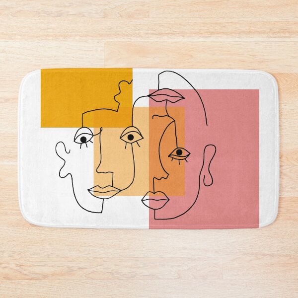 Item preview, COLOR BLOCK LINE FACES designed and sold by Emily Zigo.