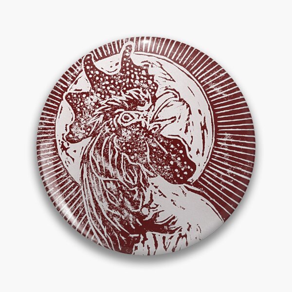 Item preview, Red Rooster Stamp Poster designed and sold by Art by Roberto Sabas.