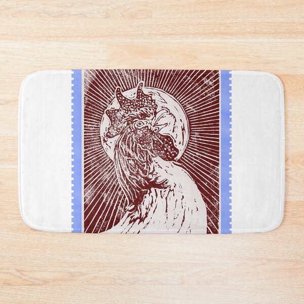 Item preview, Red Rooster Stamp Poster designed and sold by Art by Roberto Sabas.