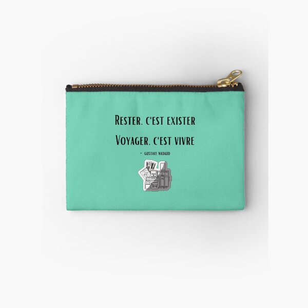 Item preview, [FR] To stay is to exist. To travel is to live. - Gustave Nadaud designed and sold by EnlightParis.