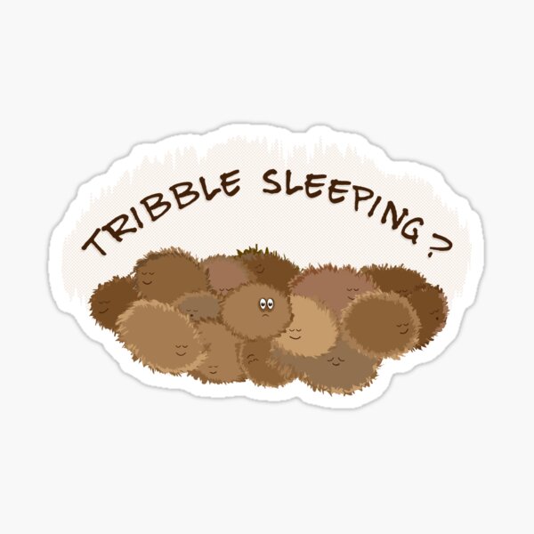 Tribble sleeping? Sticker