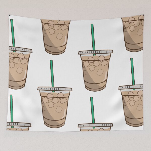 Item preview, iced coffee doodle designed and sold by Emily Zigo.
