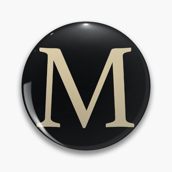 Item preview, M Initial Throw Pillow Cushion designed and sold by KTPep.