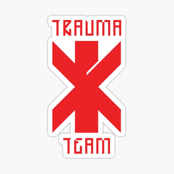 Equipo de trauma de Cyberpunk Pegatina
