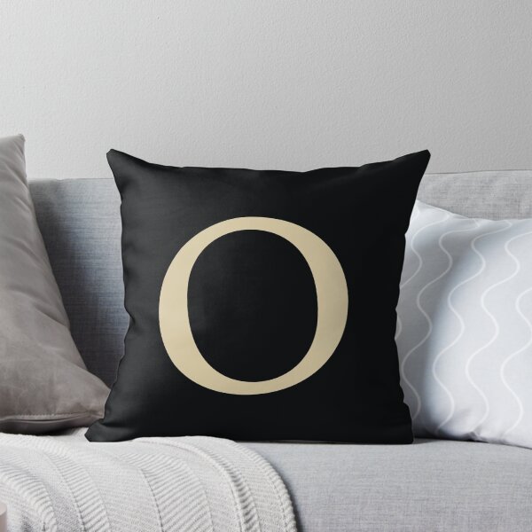 Item preview, O Initial Throw Pillow Cushion designed and sold by KTPep.