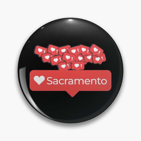 Item preview, Love My Sacramento California Notification Hearts designed and sold by elhefe.