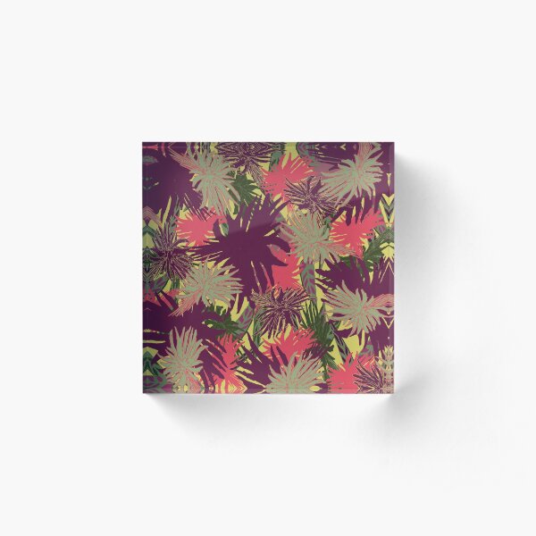 Lush Jungle Acrylic Block